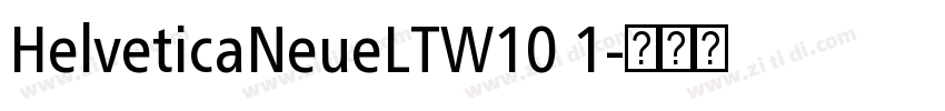 HelveticaNeueLTW10 1字体转换